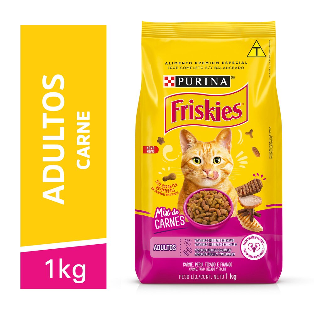 Ração para Gatos Friskies Mix de Carnes 1kg