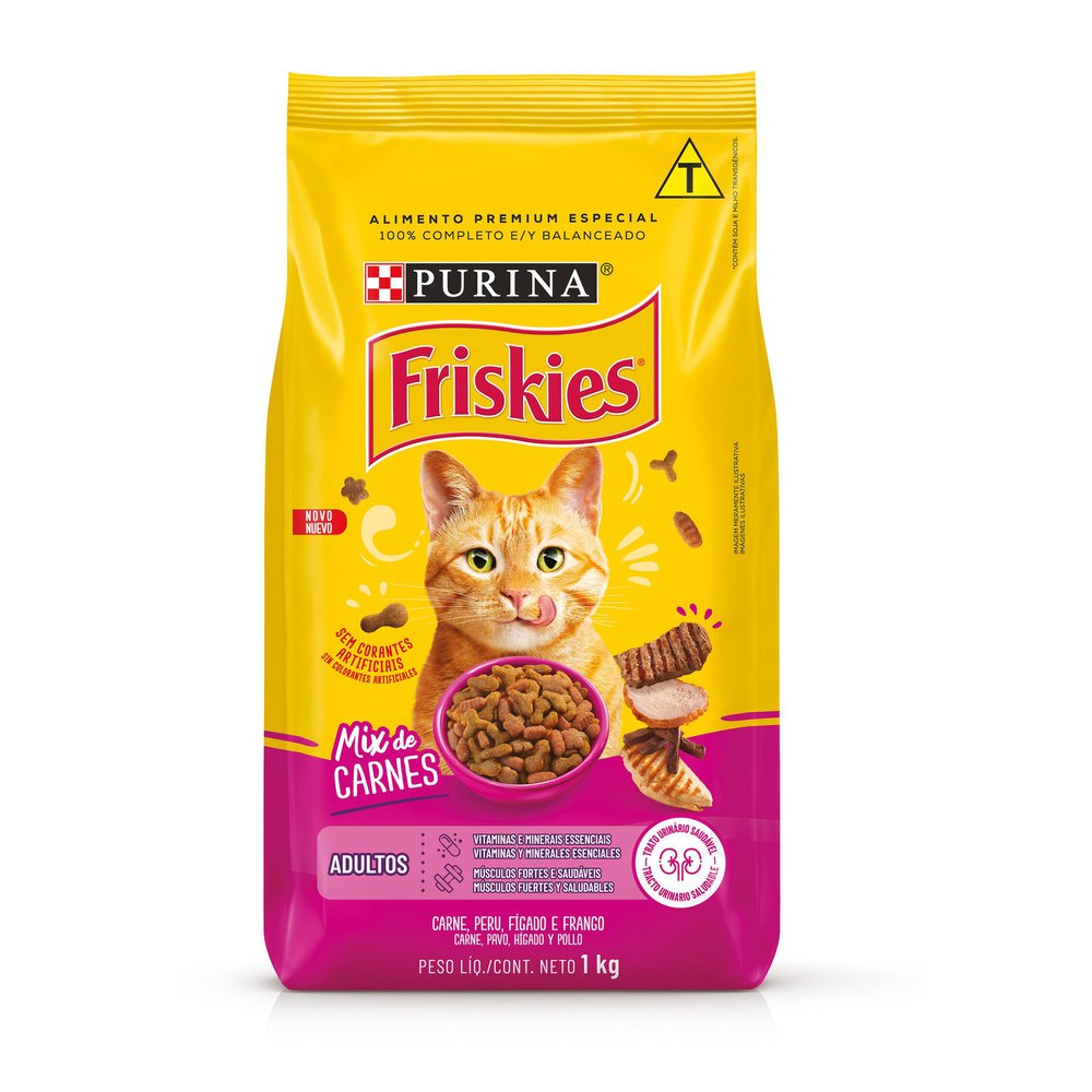 Ração para Gatos Friskies Mix de Carnes 1kg