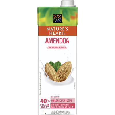 Alimento Nature's Heart Amêndoa 1L