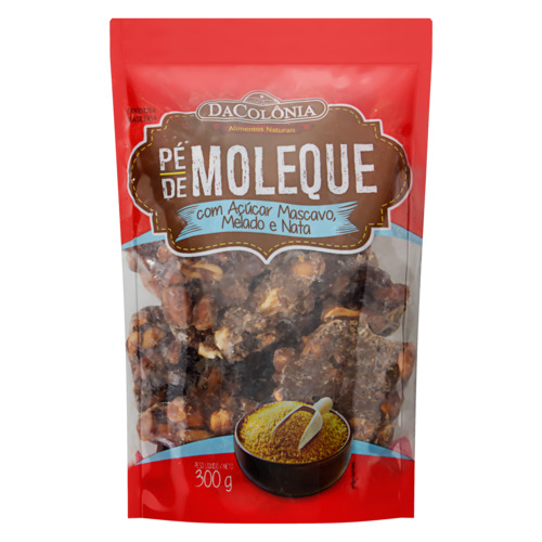 Pé De Moleque Dacolônia Com Açúcar Mascavo, Melado E Nata 300g