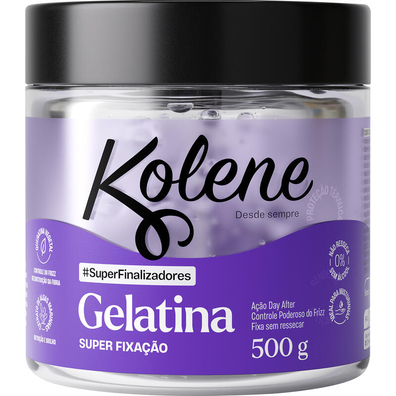 Gelatina Capilar Kolene 500g - Super Fixação