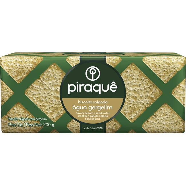 Biscoito Piraquê Água e Gergelim 200g
