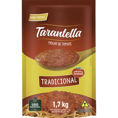 Molho de Tomate Tarantella Tradicional 1,7kg