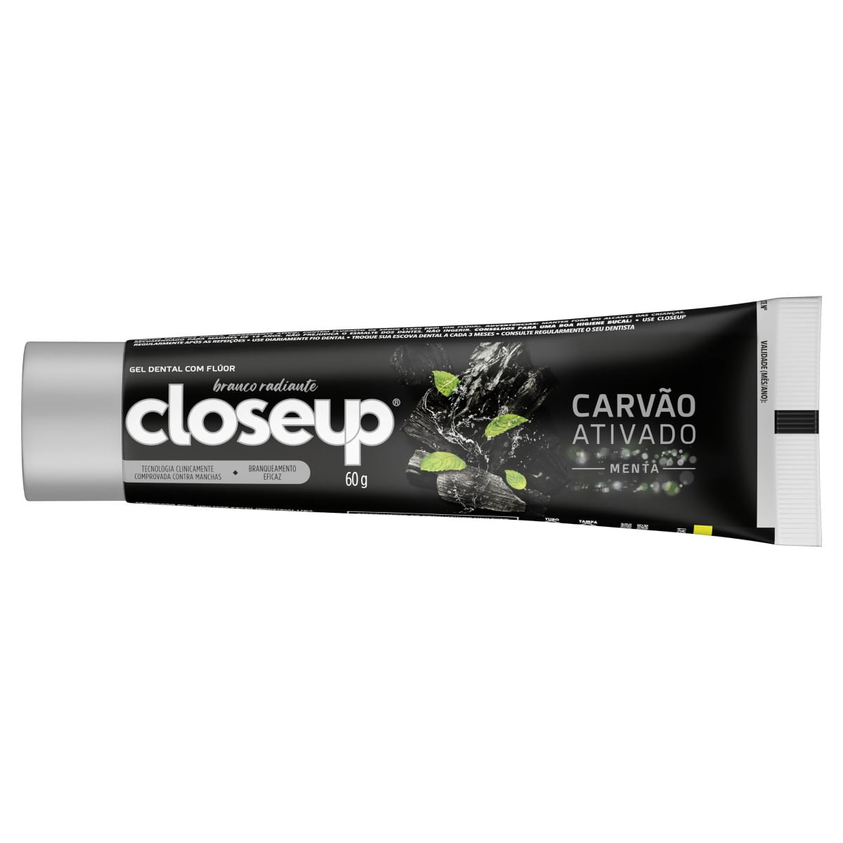 Gel Dental CLOSE UP Carvão Ativado Menta 60g