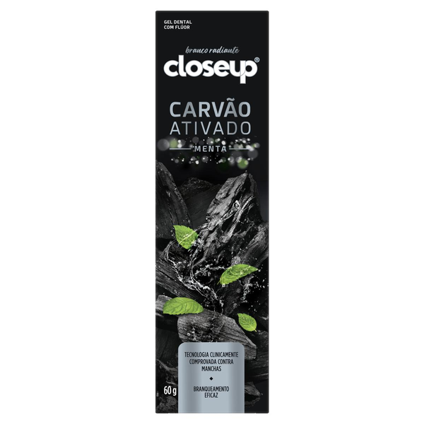Gel Dental CLOSE UP Carvão Ativado Menta 60g