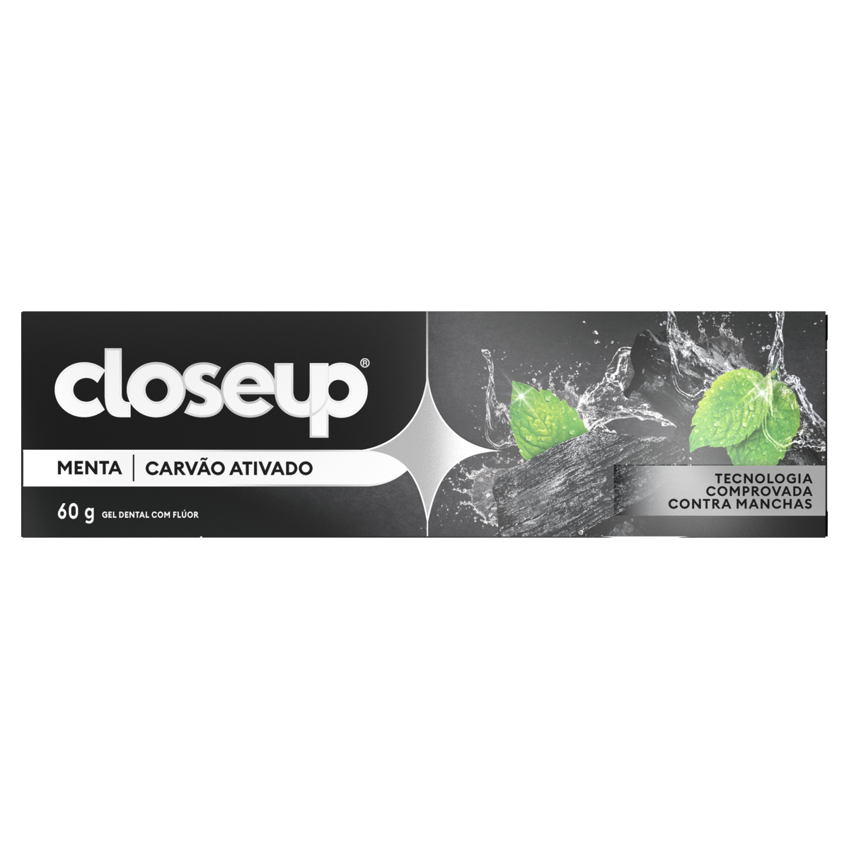 Gel Dental CLOSE UP Carvão Ativado Menta 60g