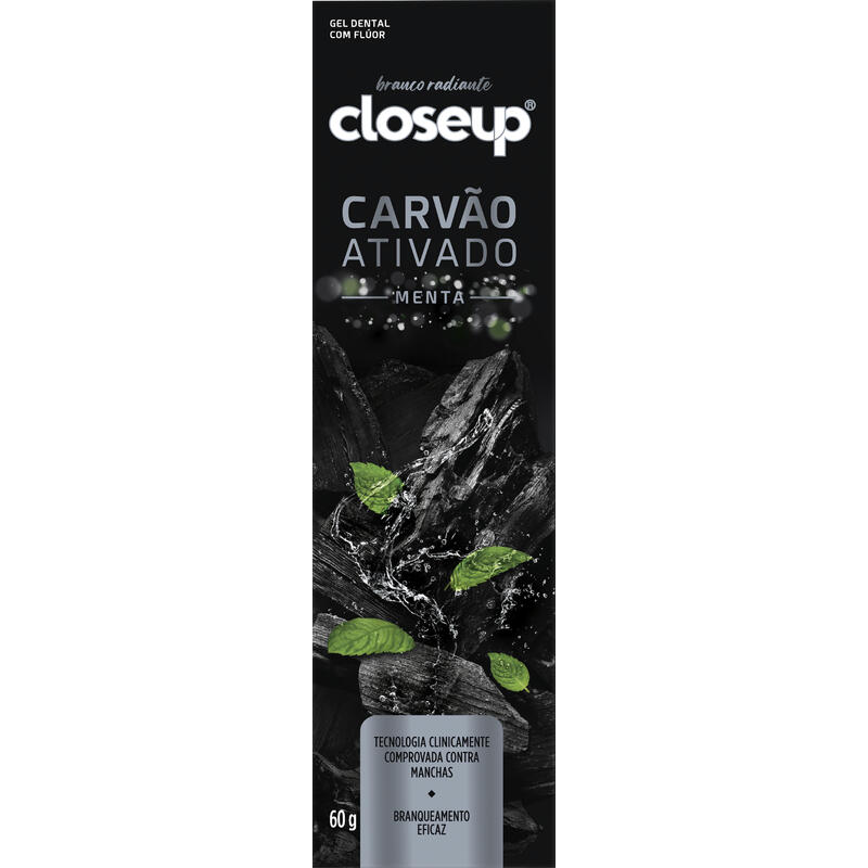 Gel Dental CLOSE UP Carvão Ativado Menta 60g