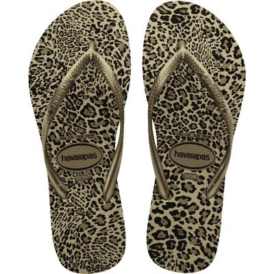 Sandália Animals Havaianas 37/38 Dourado Par