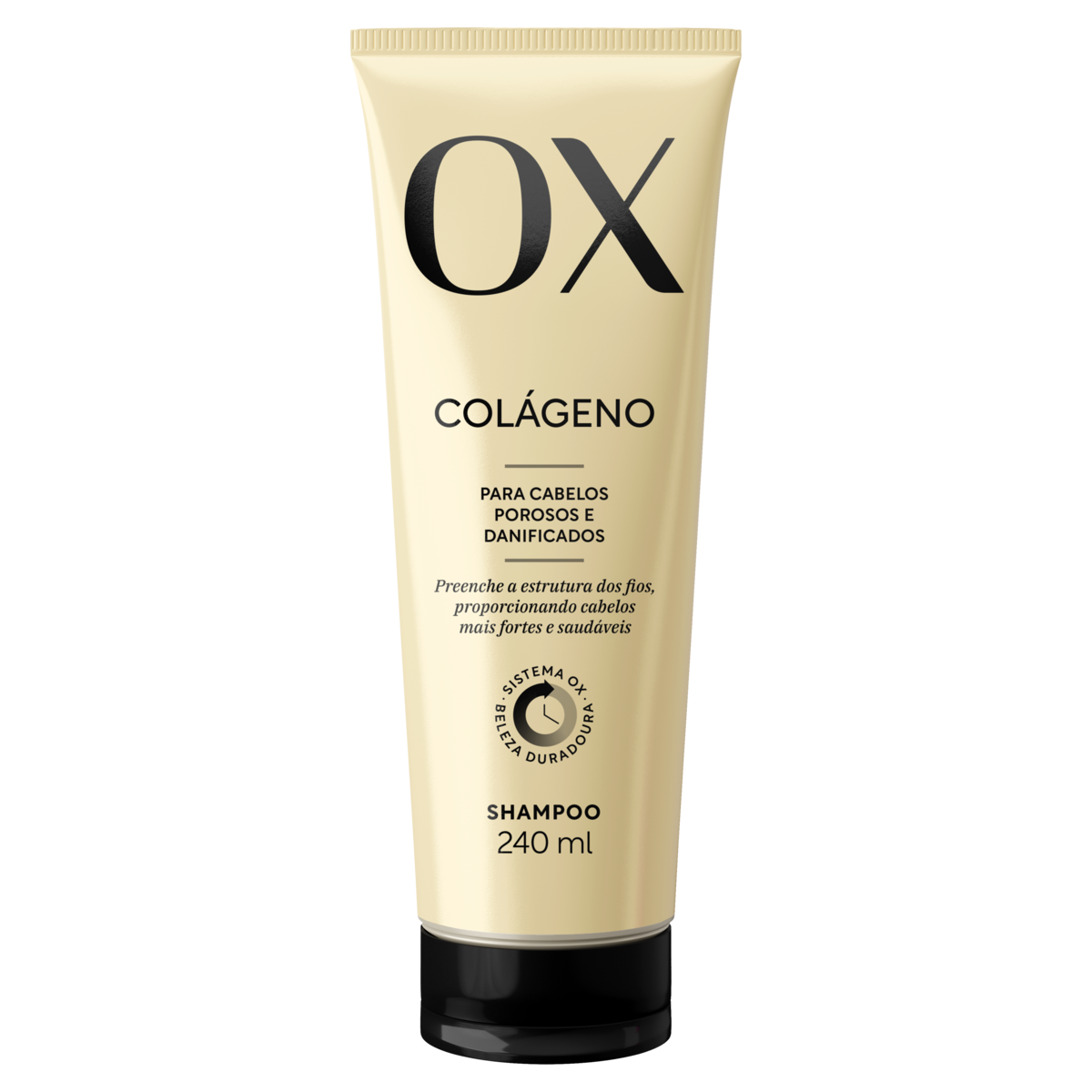 Shampoo OX Cosméticos Colágeno Bisnaga 240ml