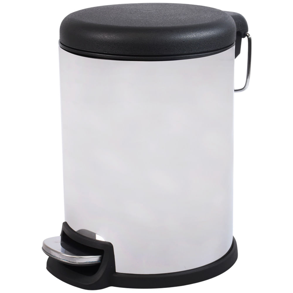 Lixeira Pratic Casa Redonda Inox 3l Un