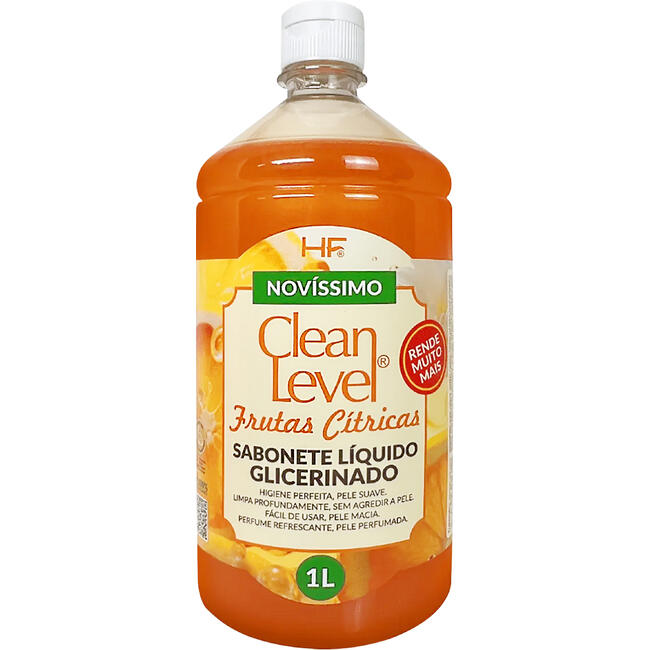 Sabonete Líquido Clean Level Frutas cítricas 1L