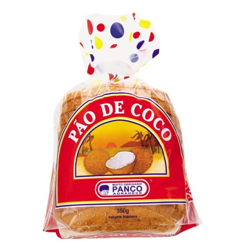 Pão Caseiro Coco Panco Pacote 350g