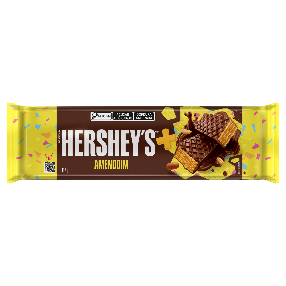Wafer com Chocolate e Amendoim Hersheys 102g