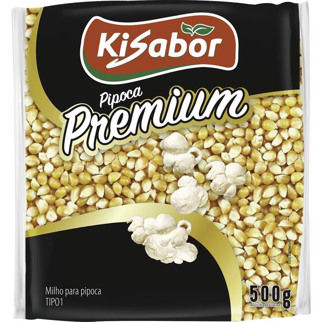 Milho de Pipoca Kisabor Premium 500g
