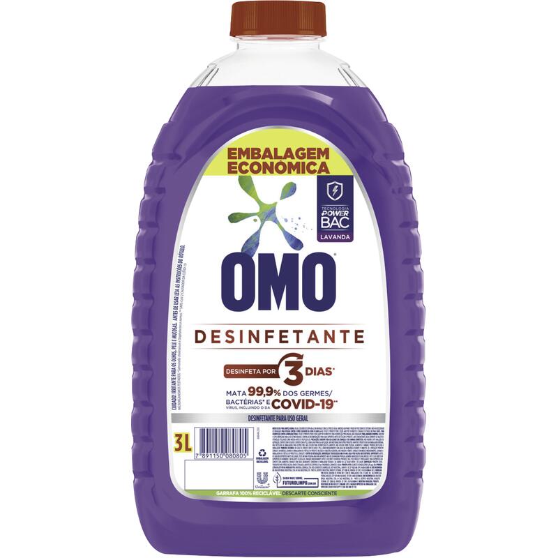 Desinfetante Omo Lavanda 3L