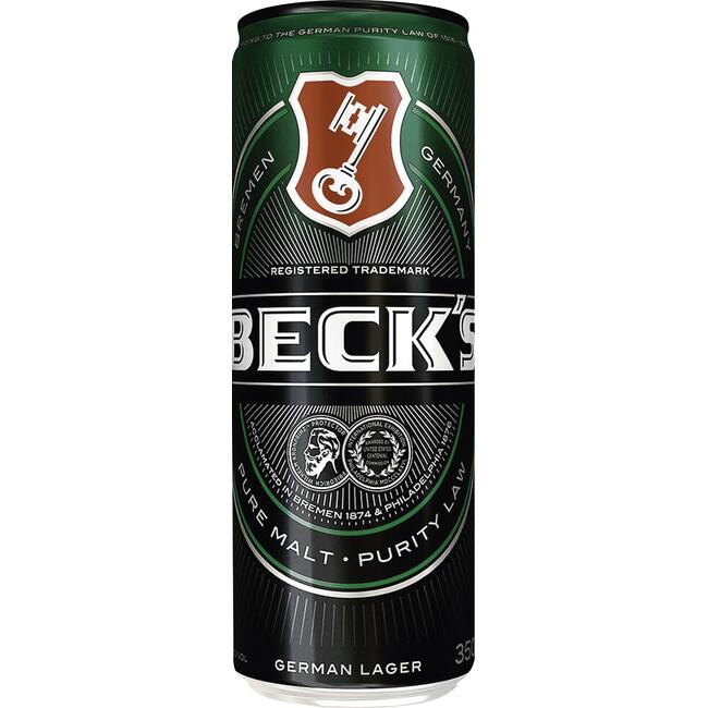 Cerveja BECKS Puro Malte Lata 350 ML