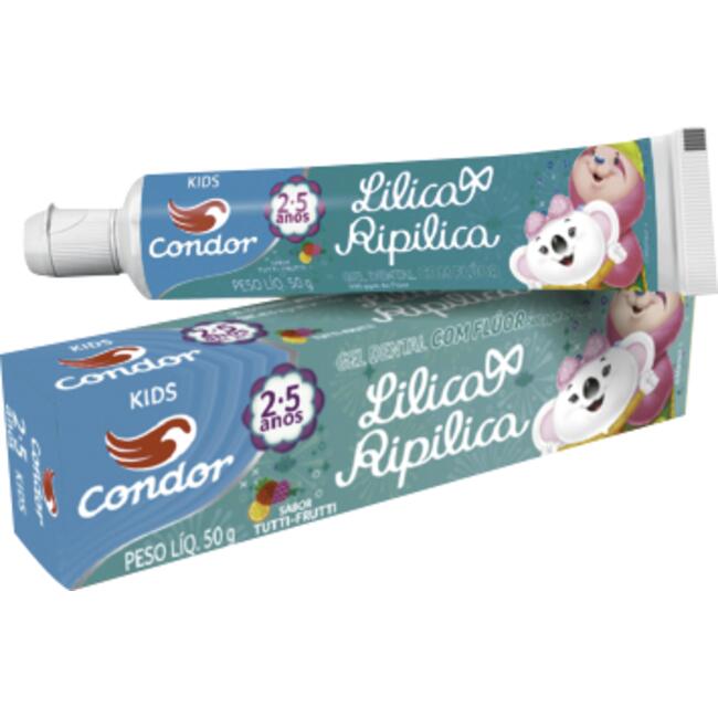 Gel Dental Lilica Ripilica Com Flúor 50g