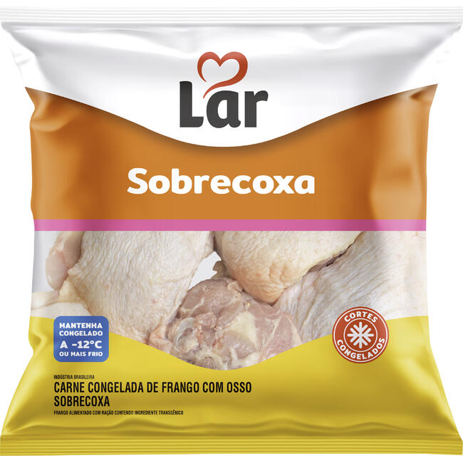 Sobrecoxa de Frango Lar Cong Preço por quilo no pacote