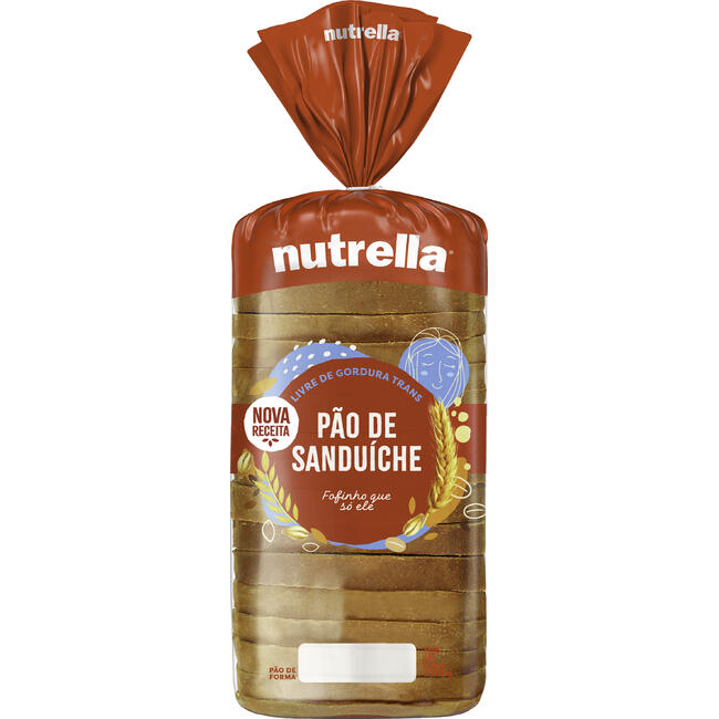 Pão de Forma Nutrella Tradicional 500g