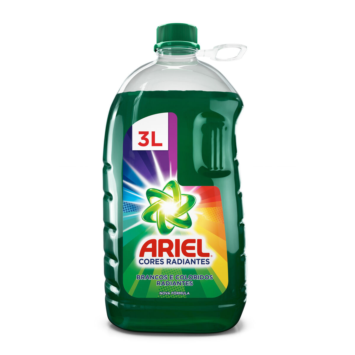 Lava-Roupas Líquido Roupas Brancas e Coloridas Ariel Cores Radiantes Galão 3l