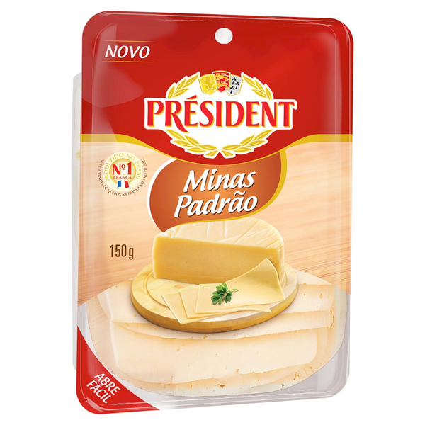 Queijo Président Minas Fatiado 150g
