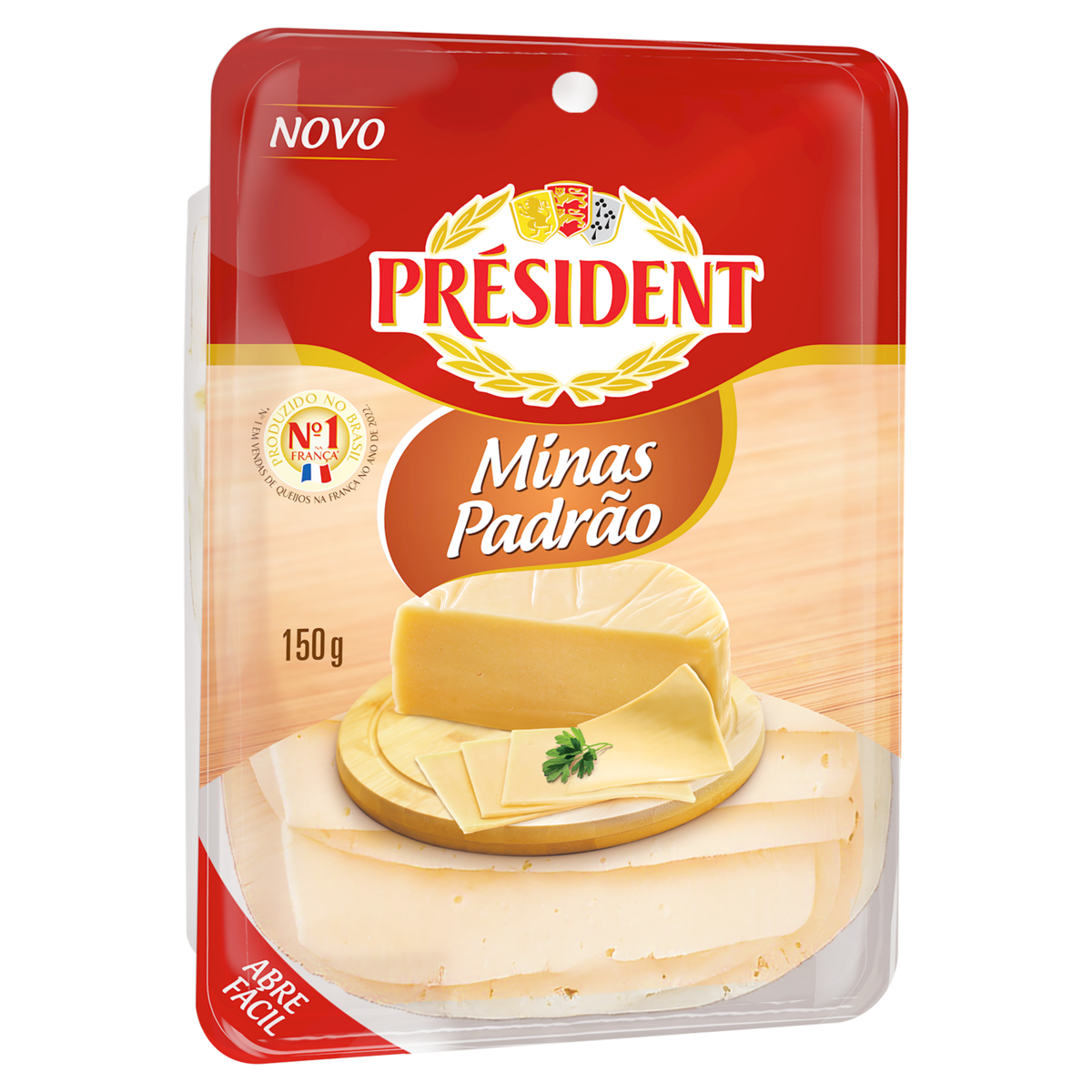 Queijo Président Minas Fatiado 150g