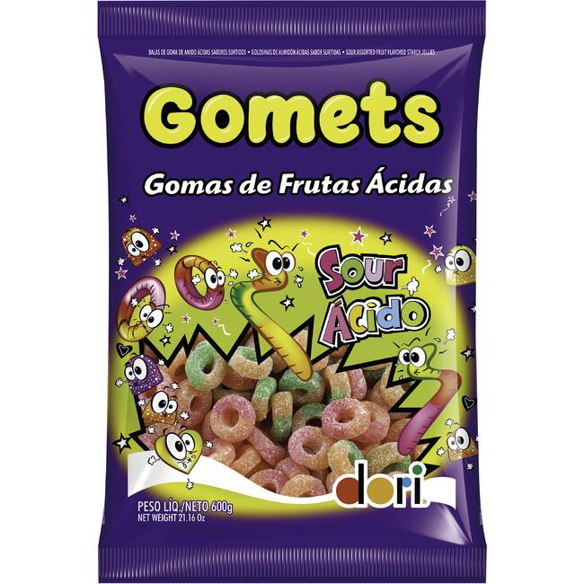 Bala Dori Gomets Anel Ácido 600g