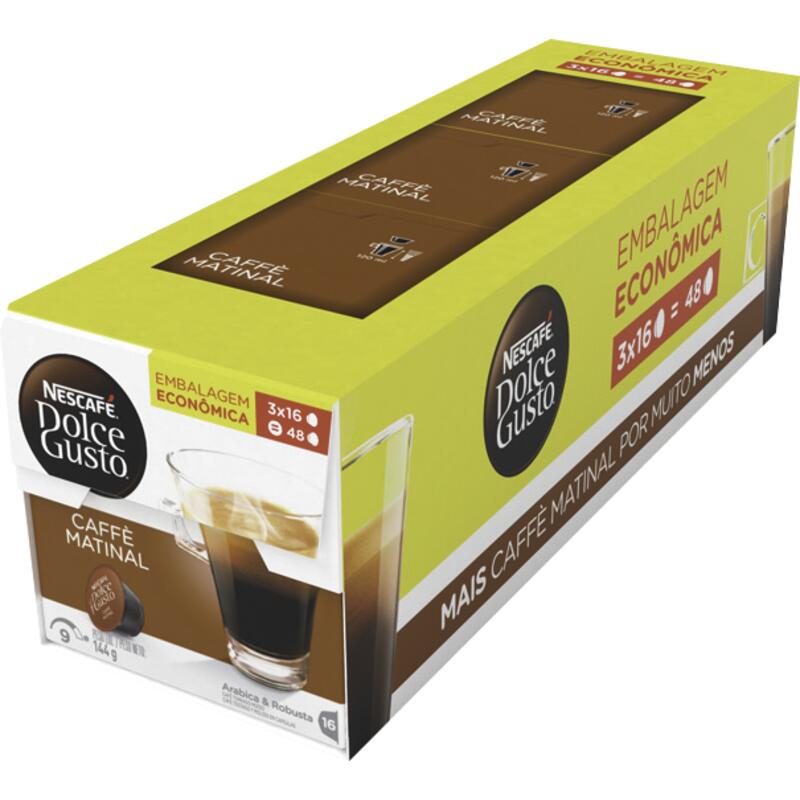 Café Nescafé Dolce Gusto Caffe Matinal 3 caixetas