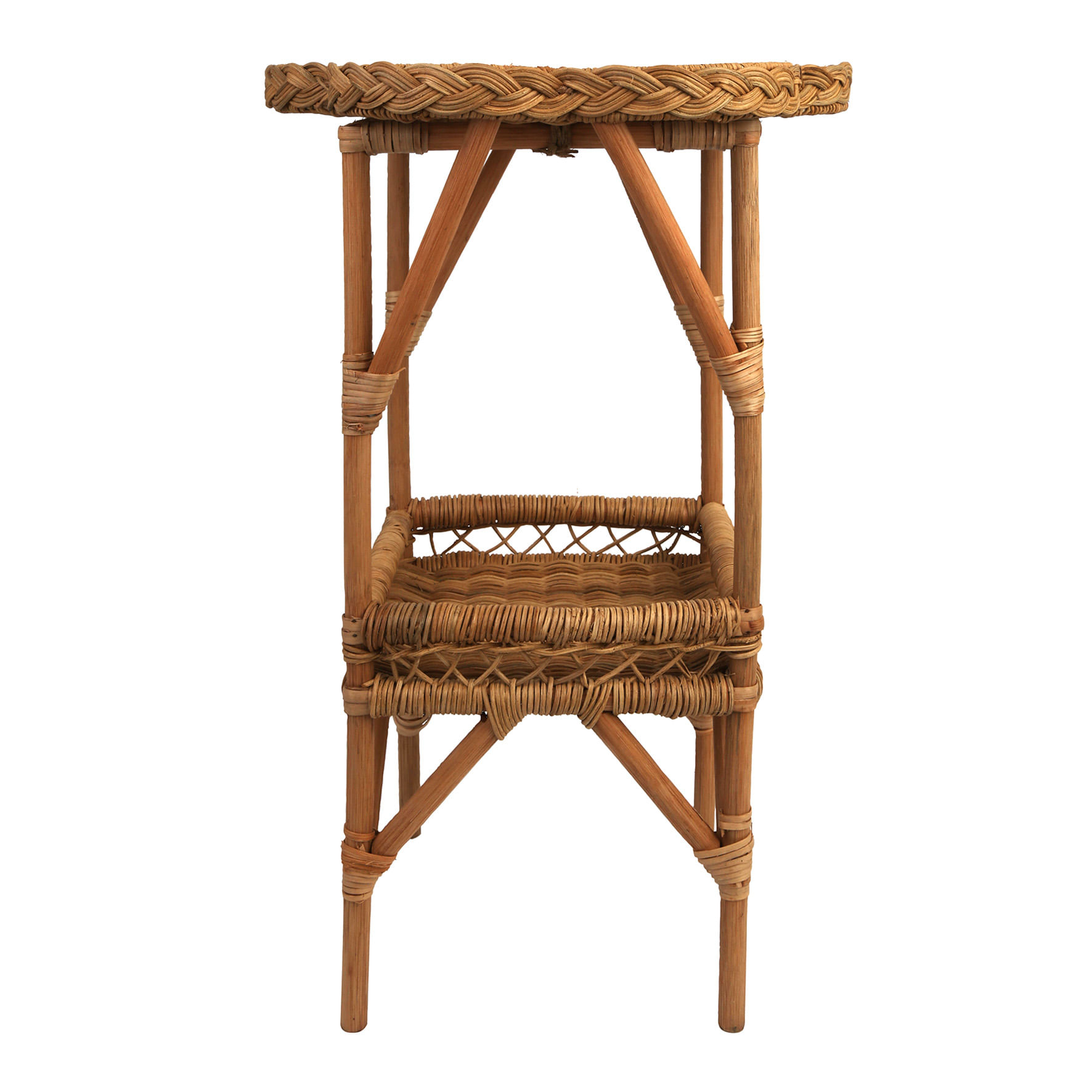 Mesa Lateral Bloom Rattan 55cm- A\CASA