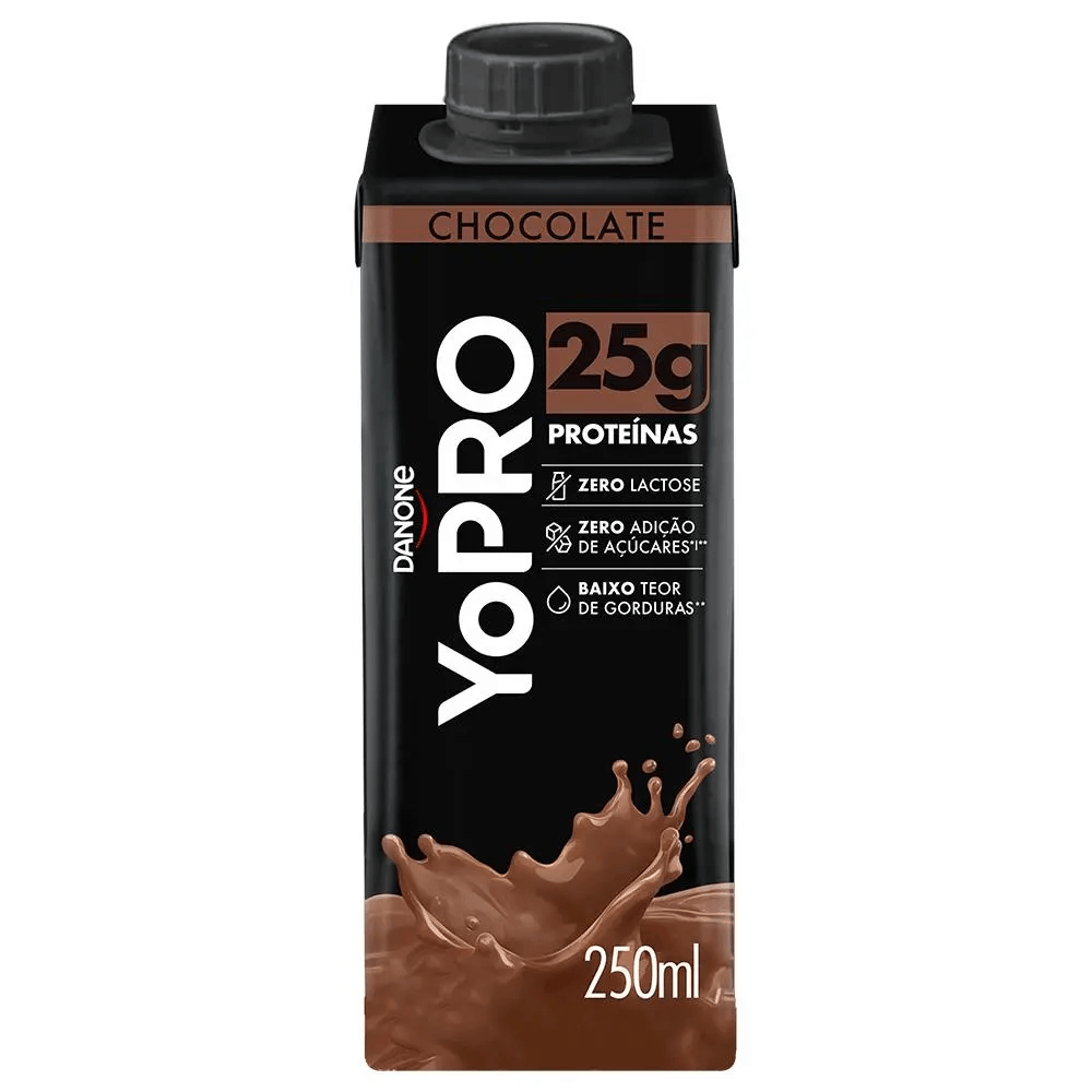 Bebida Láctea DANONE 25g High Protein Chocolate Zero Lactose e Zero Adição de Açucar 250ml