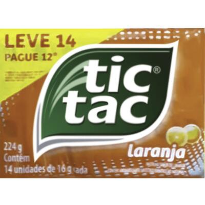 Pastilha Tic Tac Laranja 14x16g