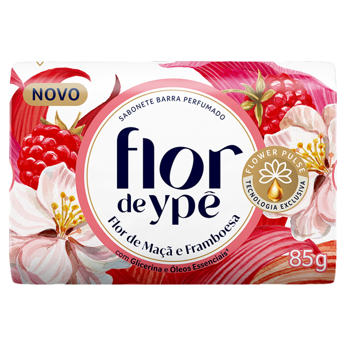 Sabonete Flor de Ypê Flor de Maçã e Framboesa 85g