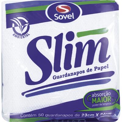 Guardanapo Slim 23cmX24cm 50 un