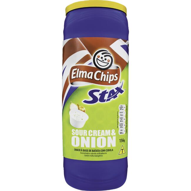 Salgadinho Elma Chips Stax Cebola e Salsa 156g