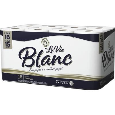 Papel Higiênico Le Blanc Folha Dupla - 30m 16 rolos