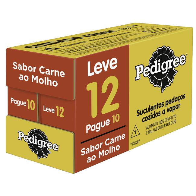 Alimento para Cães Pedigree Carne 12x100g