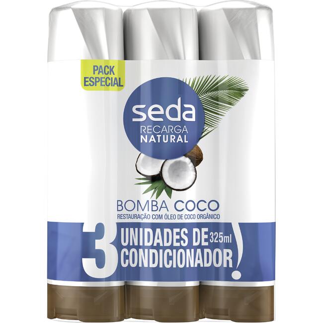 Condicionador Seda Bomba Coco 3x325ml