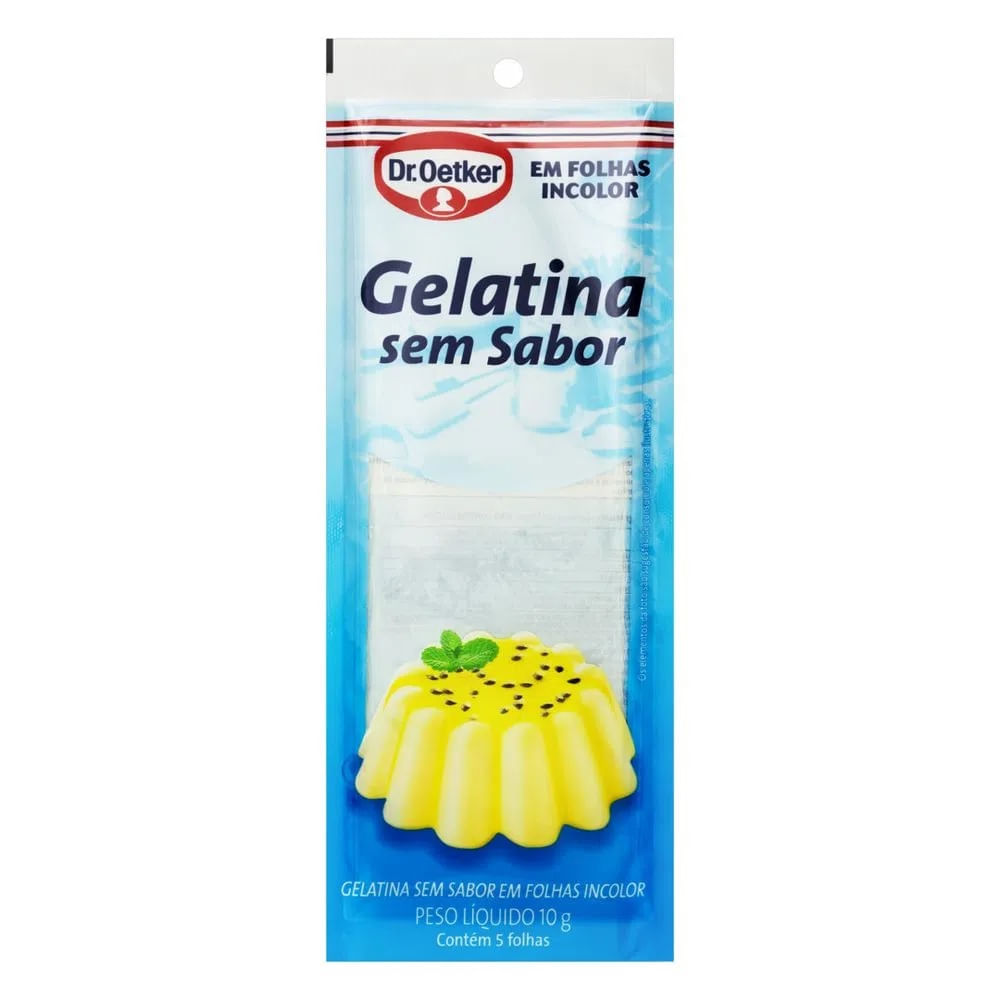 Gelatina Dr Oetker sem Sabor Incolor 10g