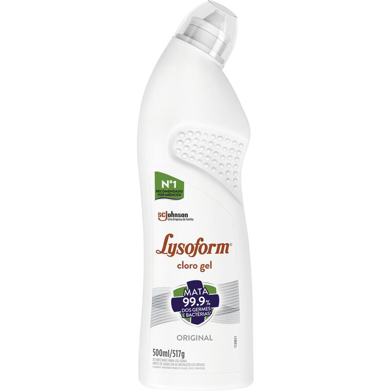 Cloro em Gel Original Lysoform Squeeze 500ml
