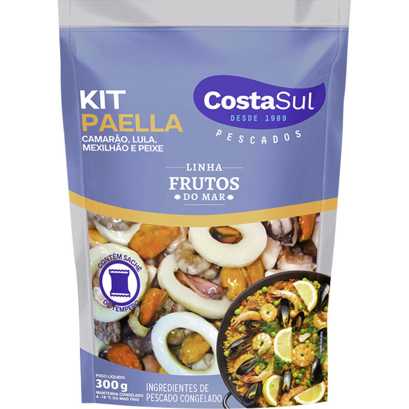 Ingredientes para Paella Costa Sul Congelado 300g