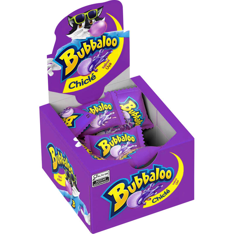Chiclete Bubbaloo Uva 60x5g
