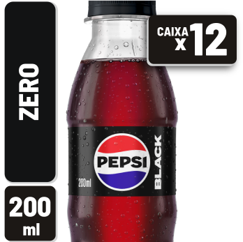 Refrigerante Pepsi Black Pet 200ml Caixa c/ 12 un