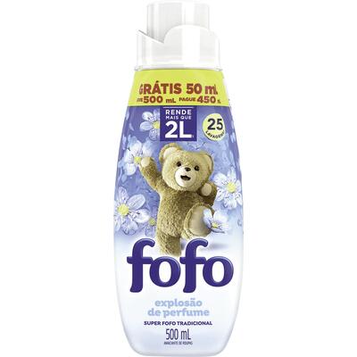 Amaciante para Roupas Concentrado Fofo Azul 500ml