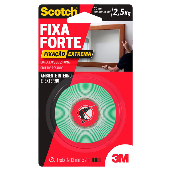 Fita Fixa Forte Scotch Tam. 12mm x 2.0 - Extreme