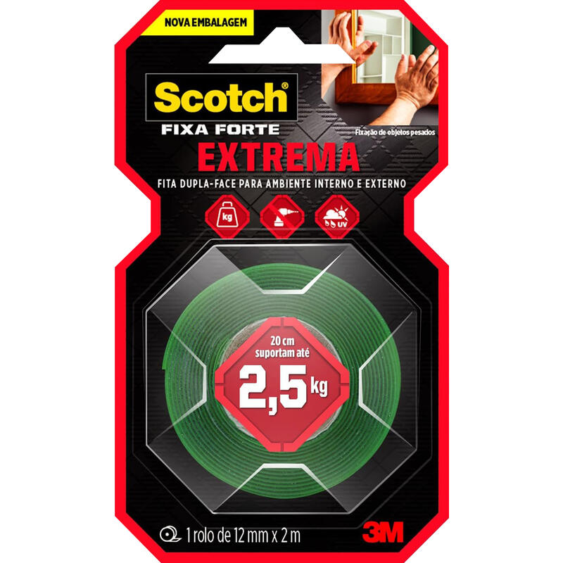 Fita Fixa Forte Scotch Tam. 12mm x 2.0 - Extreme