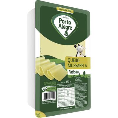 Queijo Mussarela Porto Alegre Fatiado 160g