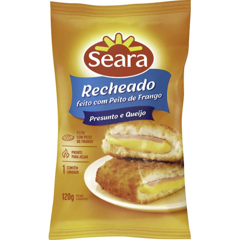 Empanado Recheado Seara Presunto e Queijo 120g