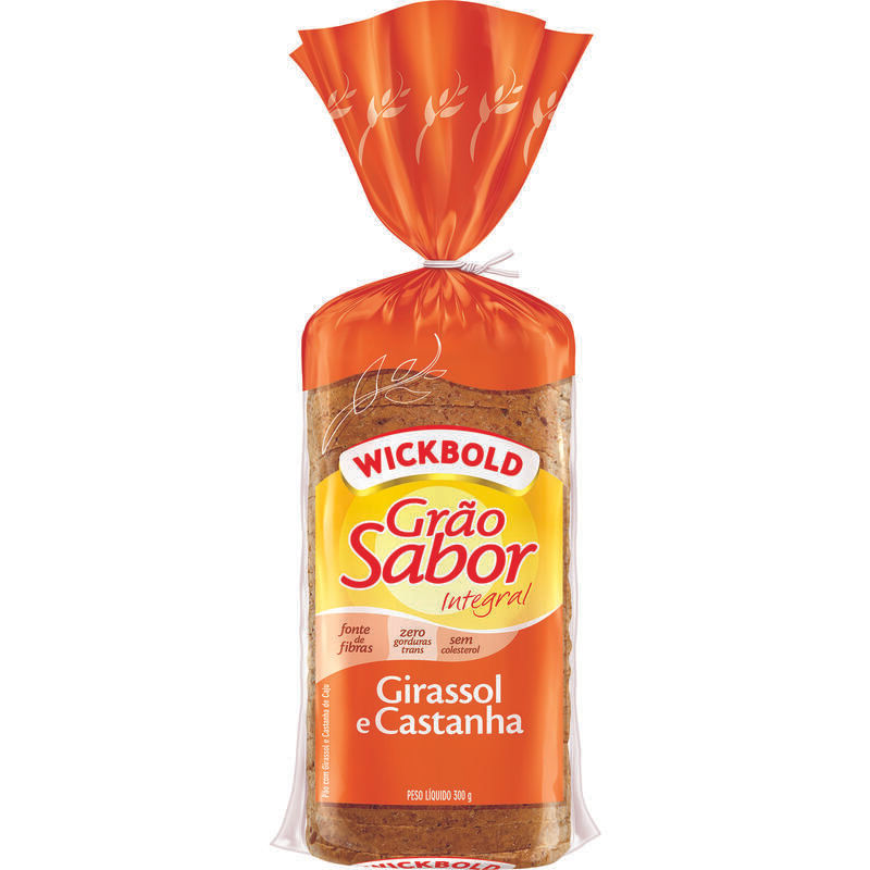 Pão de Forma Grão Sabor Wickbold Girassol e Castanha 300g