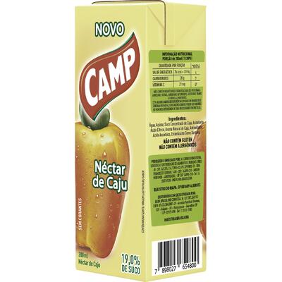 Suco Néctar Camp Caju 200ml