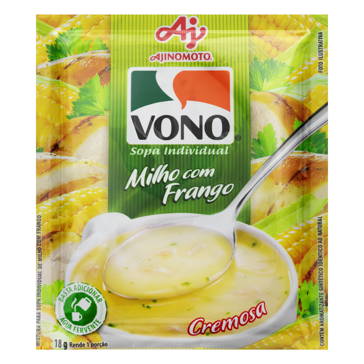 Sopa Vono® Milho com Frango 18g